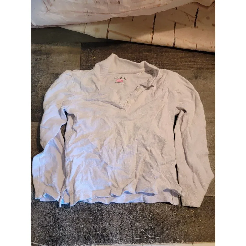 Children's Place youth XS white button-up shirt‎ long sleeve